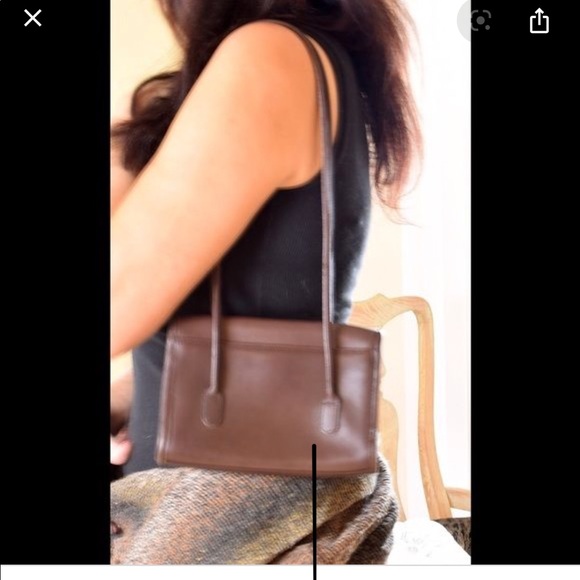 Vintage Coach Laurie Flap Bag Black - Picture 5 of 7